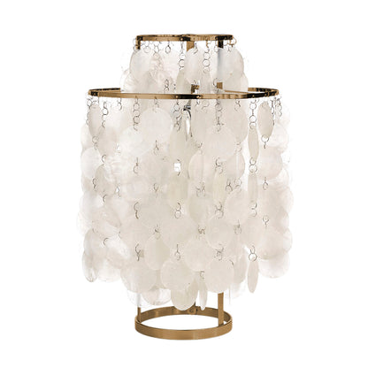 Verano Mother Of Pearl Table Lamp 27cm - Brass