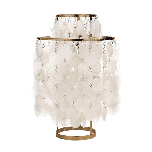 Verano Mother Of Pearl Table Lamp 27cm - Brass