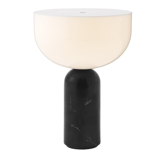 Vetra Portable LED Table Lamp 24cm Black Marble (In Stock)