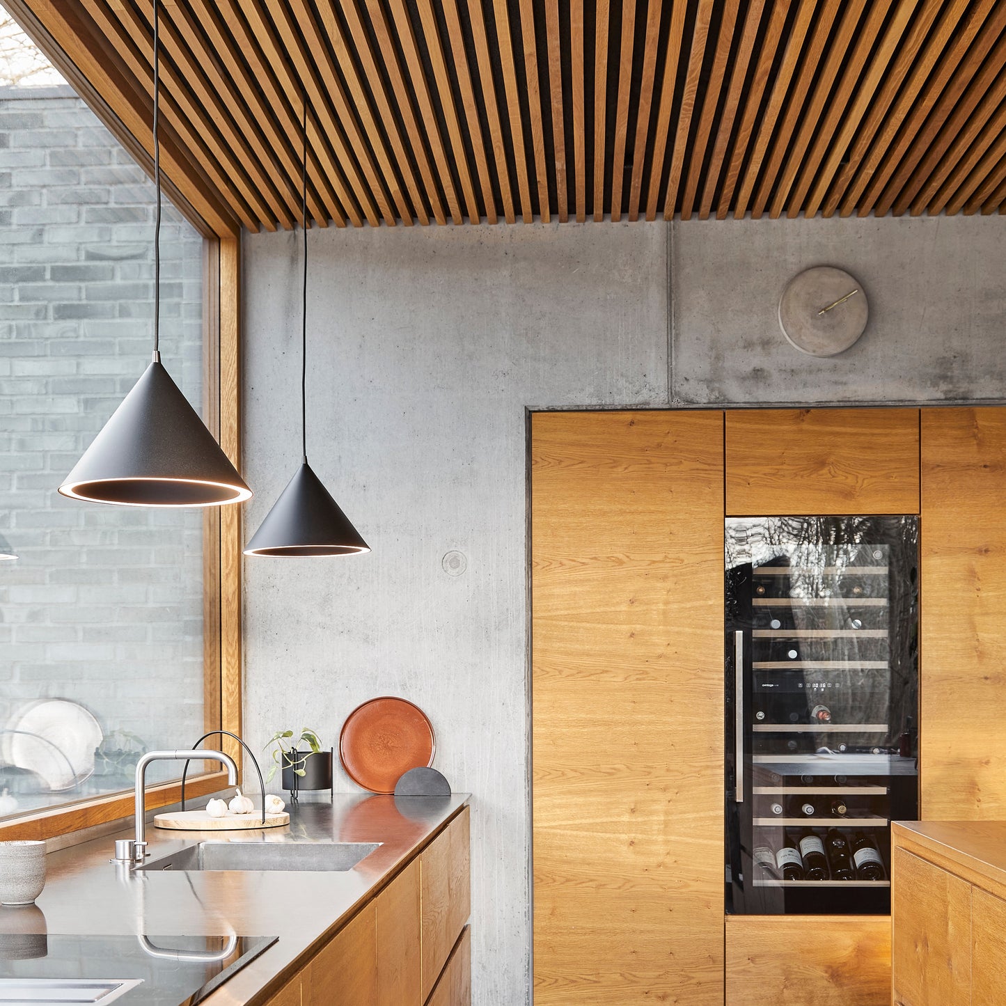Cone Pendant Lamp - Black