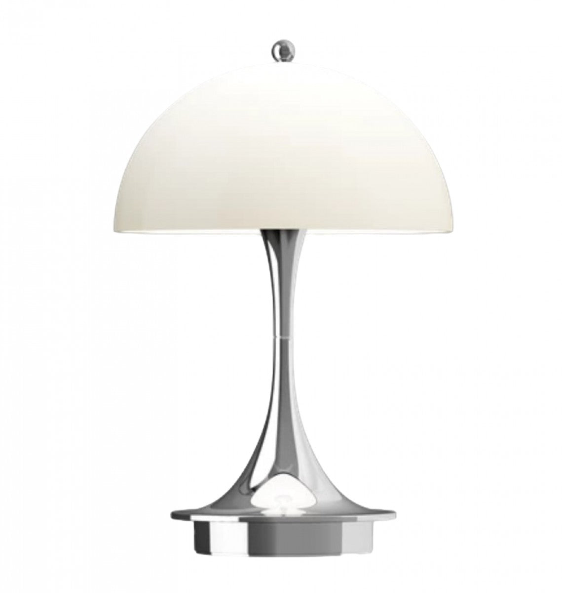 Hugo Portable LED Table Lamp 160 Chrome White - Opal Translucent Shade (June arrival)