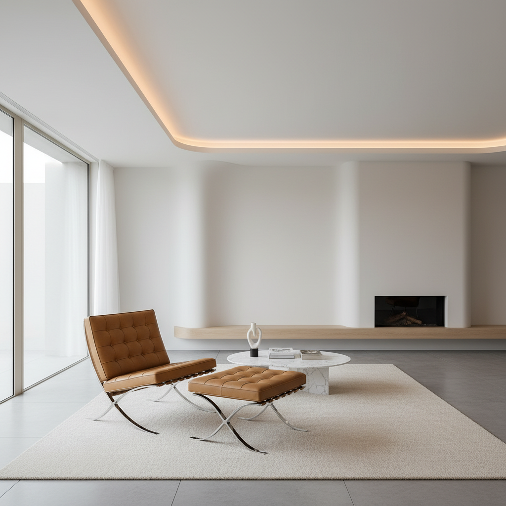 Barcelona Chair Premium Reproduction - 100% Leather