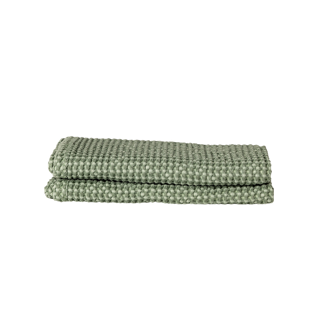 MODERNISM Waffle Bath Towel - 100% cotton - 70 x 140 Thyme Green