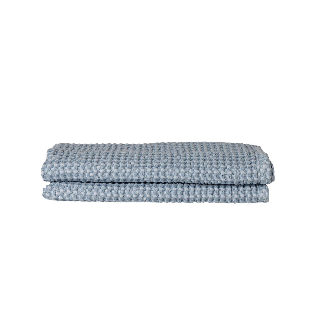 MODERNISM Waffle Bath Towel - 100% cotton - 70 x 140 Swim Blue