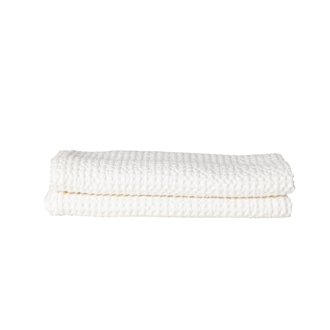 MODERNISM Waffle Bath Towel - 100% cotton - 70 x 140 Cream White