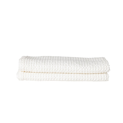 MODERNISM Waffle Bath Towel - 100% cotton - 70 x 140 Cream White