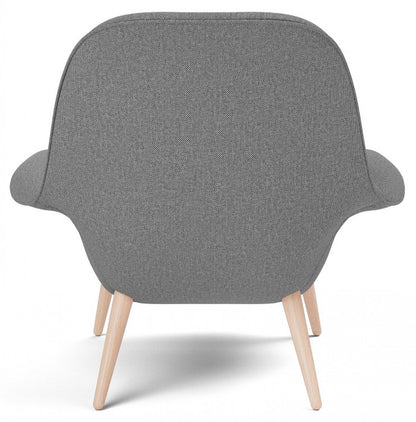 Scolpito Lounge Chair - Wood Base