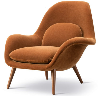 Scolpito Lounge Chair - Wood Base