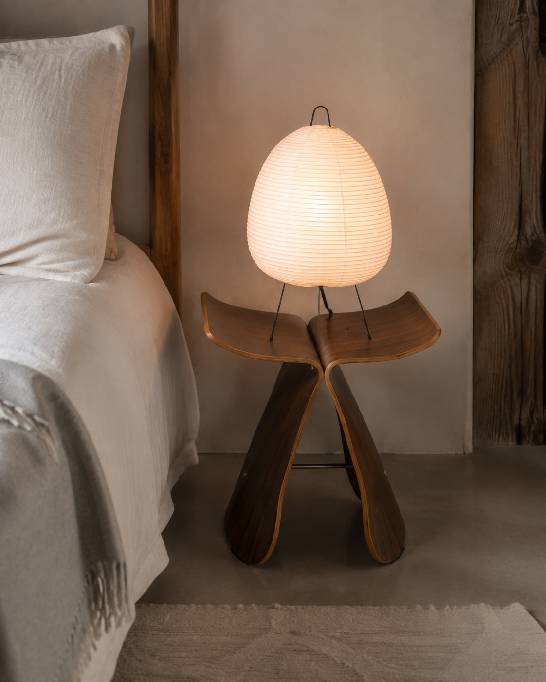 Washi Paper Table Lamp - 26cm
