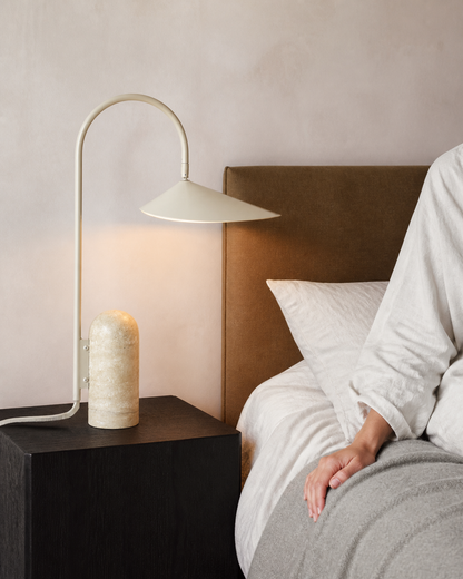 Leaf Table Lamp - Travertine
