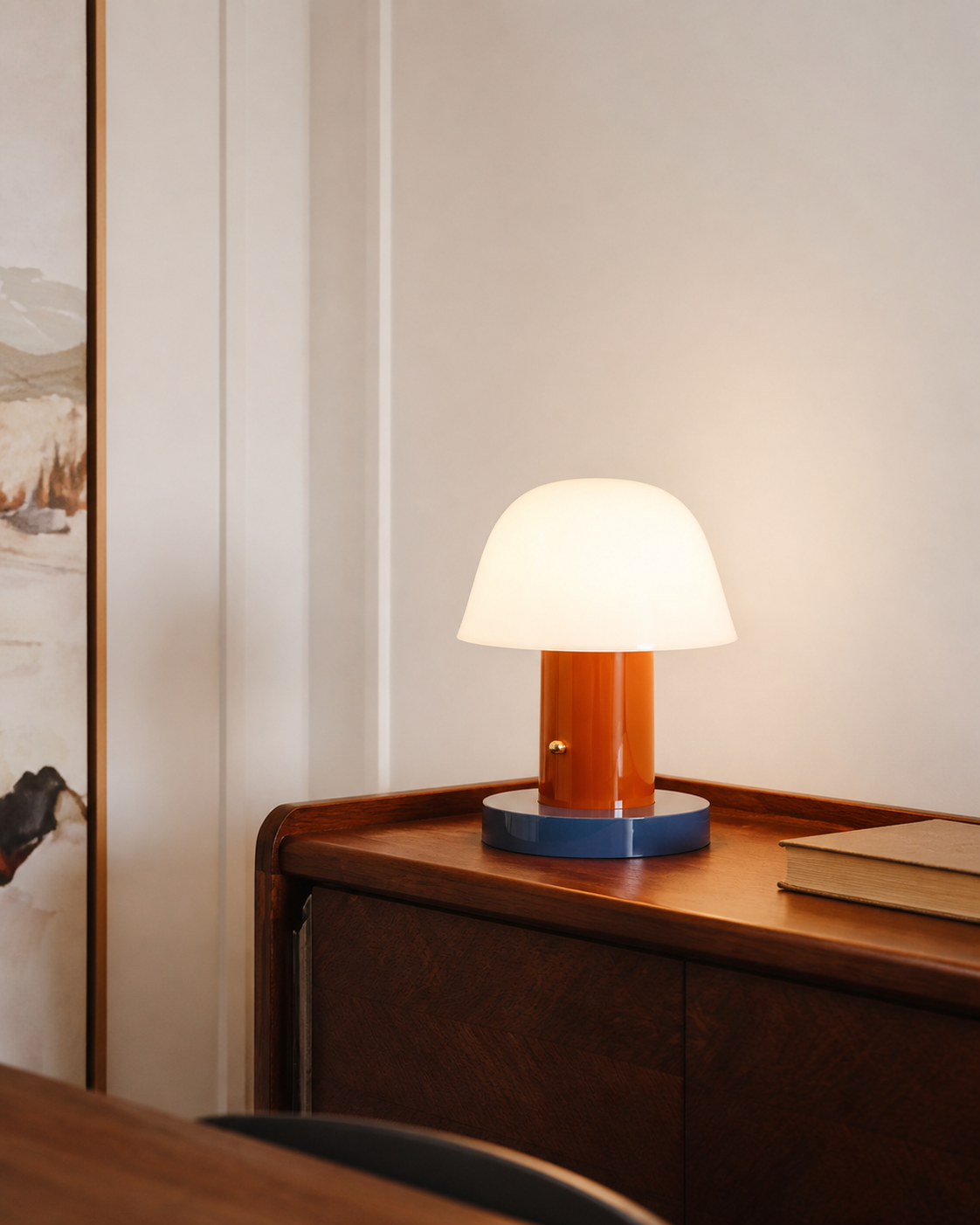 Sophia Portable Table Lamp - Rust & Thunder