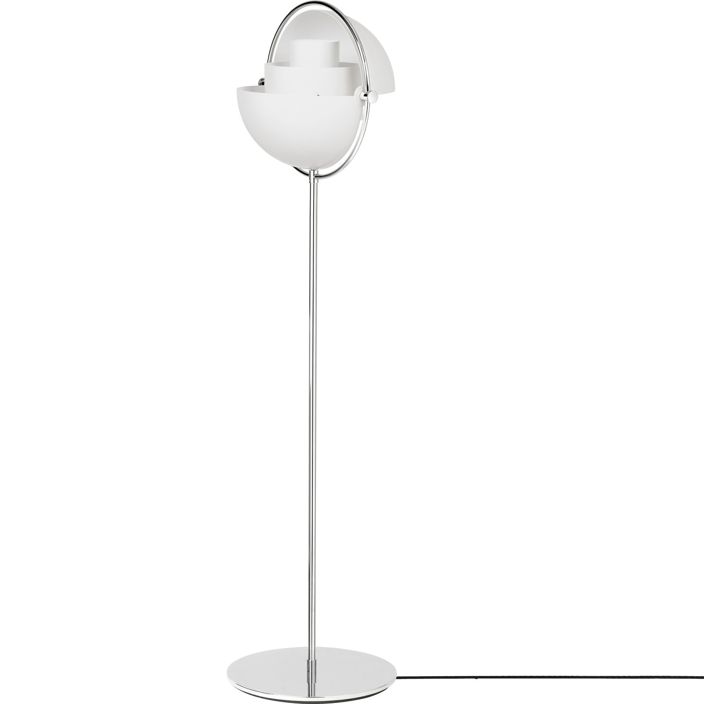 Sfera Floor Lamp - White/Chrome