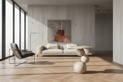 Tributo Side Table - Travertine