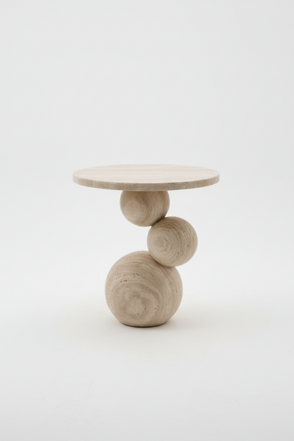 Tributo Side Table - Travertine