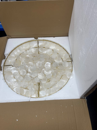 Verano Mother Of Pearl Pendant 57cm - Brass - Ex Display (Like New)