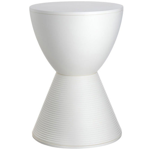 Hourglass Stool - Low White (Preorder, please enquire on current lead time).