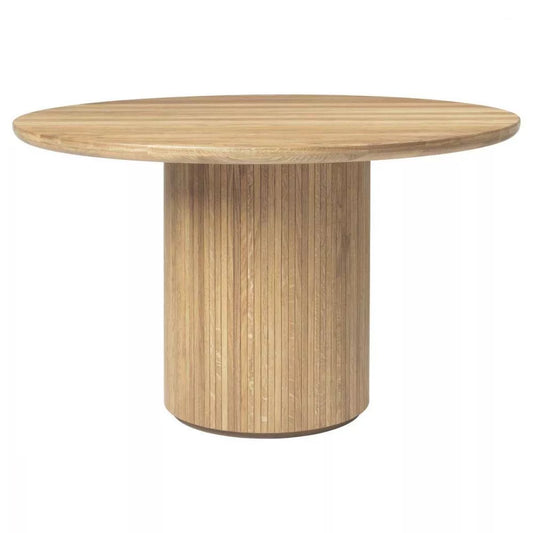 Eclipse Dining Table Round - Oak Veneer - 120 cm