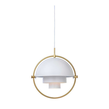 Multi Lite Pendant - White/Brass - Premium Reproduction