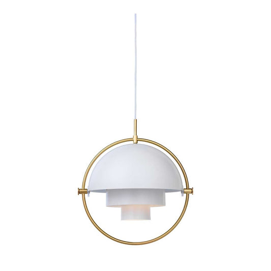 Multi Lite Pendant - White/Brass - Premium Reproduction