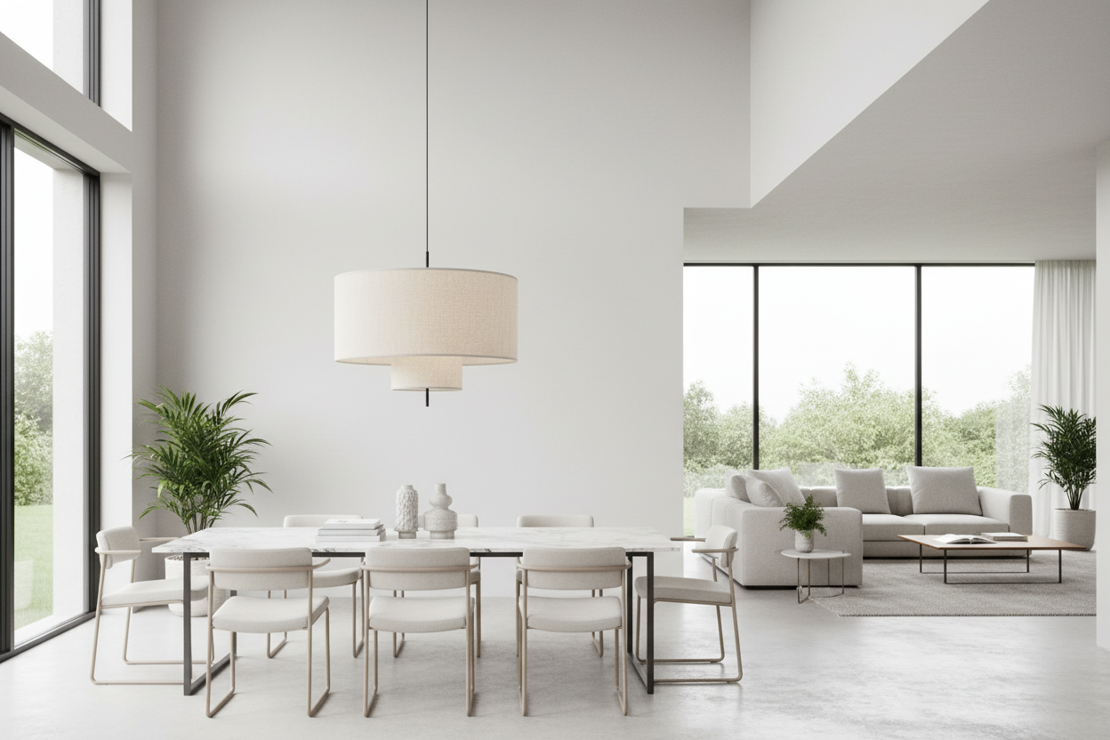 Tivoli Pendant Lamp - Beige Canvas