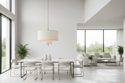 Tivoli Pendant Lamp - Beige Canvas