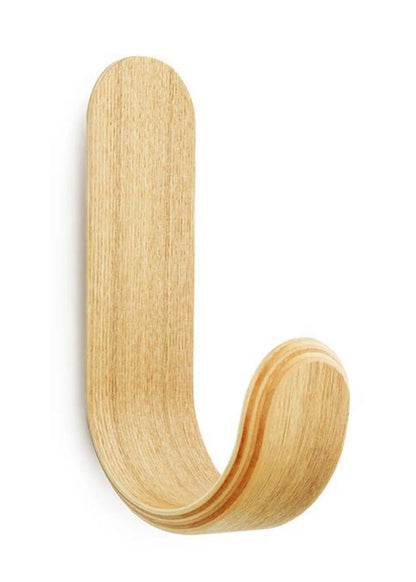 Curve Wall Hook - Ash Wood