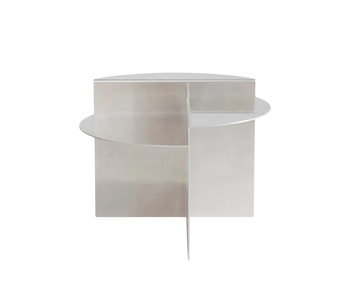 The Join Round Side Table - Aluminum Aluminum (Lead Time: End of July)