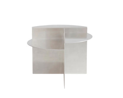 The Join Round Side Table - Aluminum Aluminum (Lead Time: End of July)