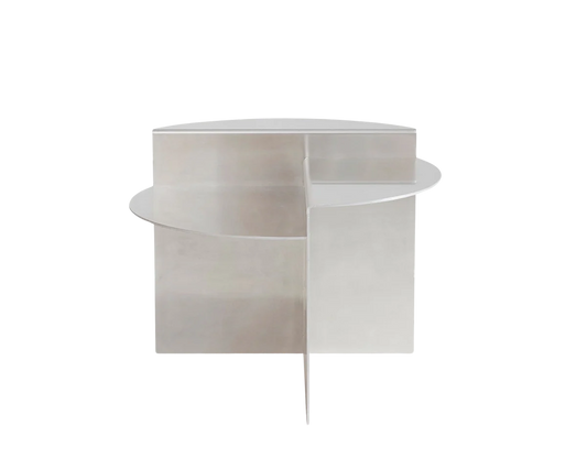 The Join Round Side Table - Aluminum Aluminum (Lead Time: End of July)