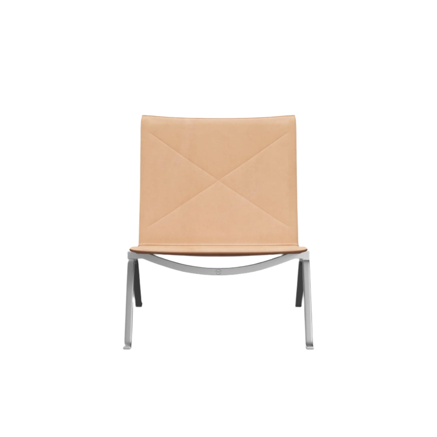 Enzo Lounge Chair - Leather - Steel Frame