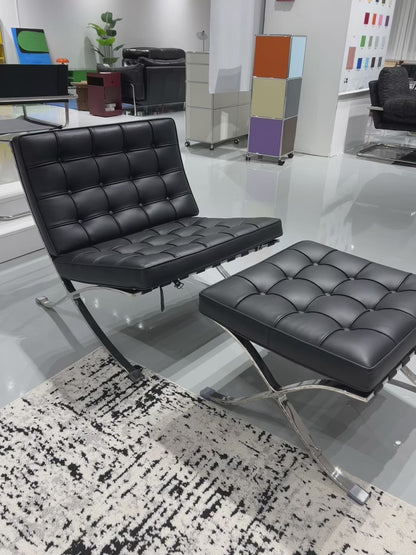 Barcelona Chair Premium Reproduction - 100% Leather