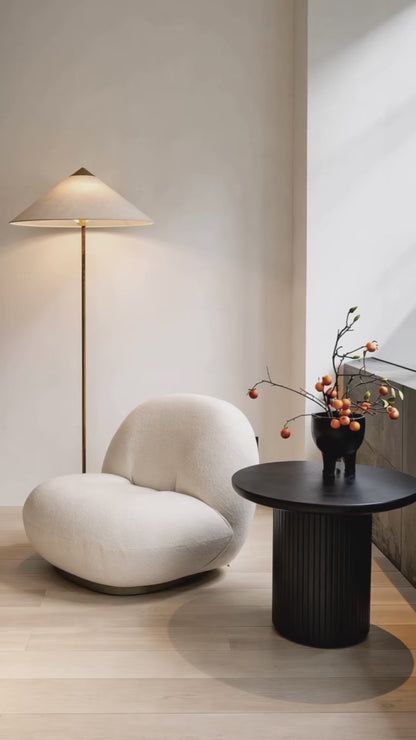 Conical Floor Lamp 154cm - Linen