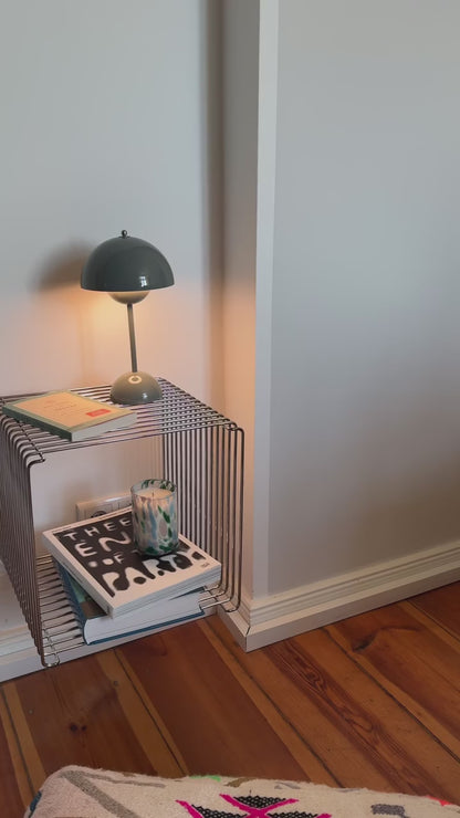 Linea Wire Side Table - Stainless Steel