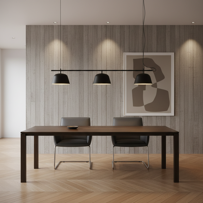Horizon Rail Pendant - Black