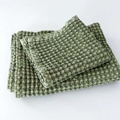 MODERNISM Waffle Hand Towel Set Of 2 - 100% cotton - 70 x 50 cm