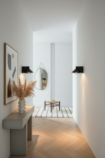 Conic Wall Lamp - Blackened Steel  - Indoor/Outdoor