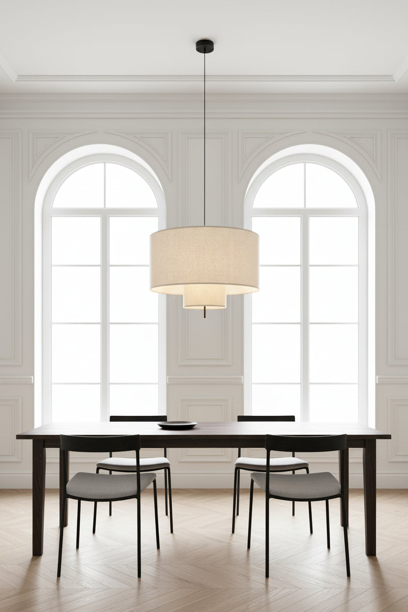 Tivoli Pendant Lamp - Beige Canvas