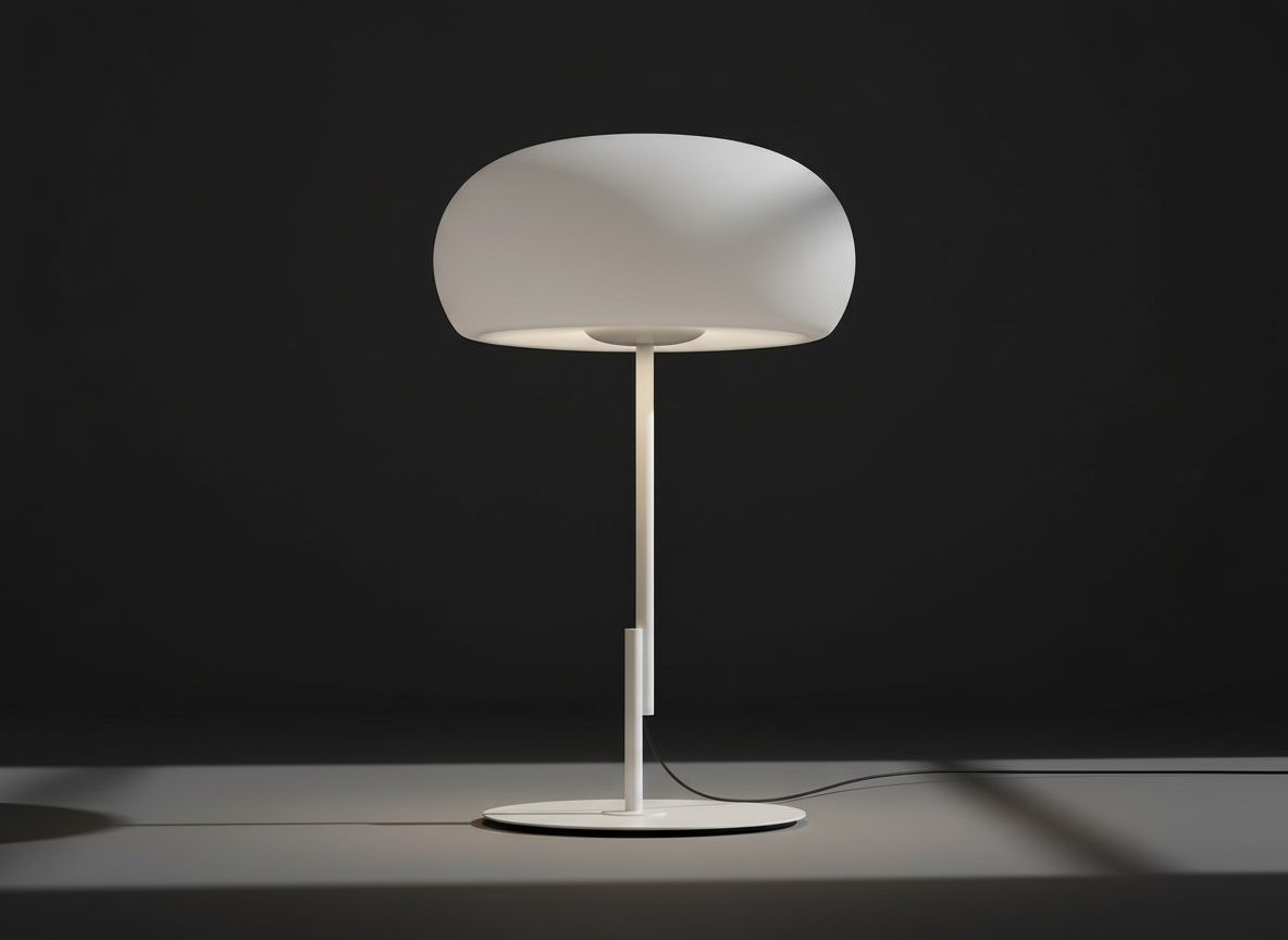 Ravello Table Lamp - Opal Glass - 54cm