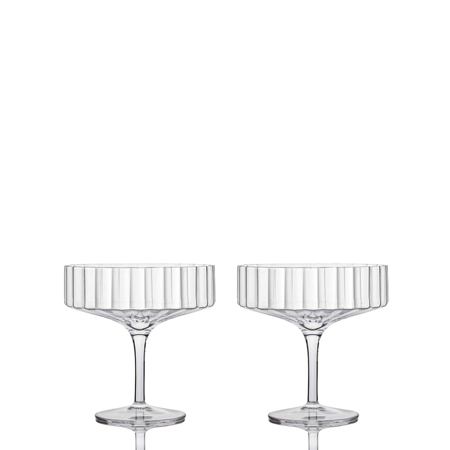 Reflect Crystal Champagne Coupe Glasses (Set Of 2)