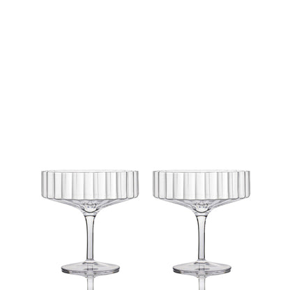 Reflect Crystal Champagne Coupe Glasses (Set Of 2)